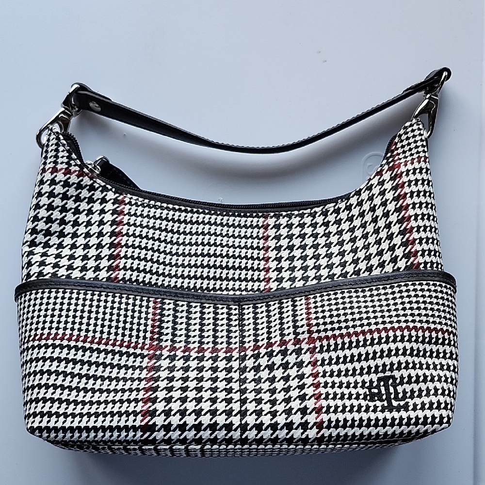 Ralph Lauren Vintage like-new Black and White Houndstooth Women's Bag
